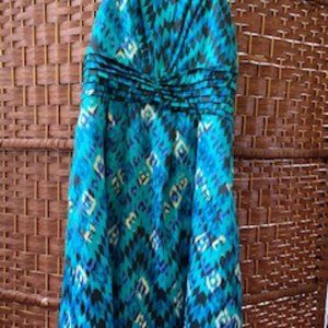GIANNI BINI Size 0 Women Turquoise Strapless Dress